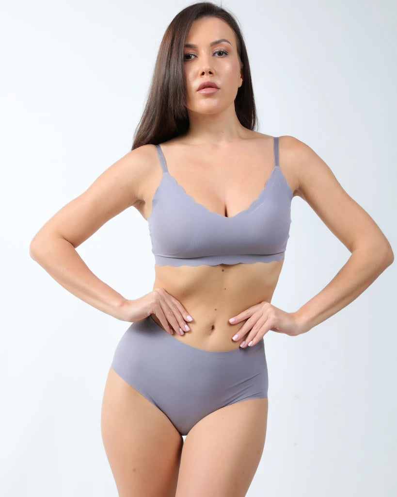 JAGS Bonded Bra - Sea Grey