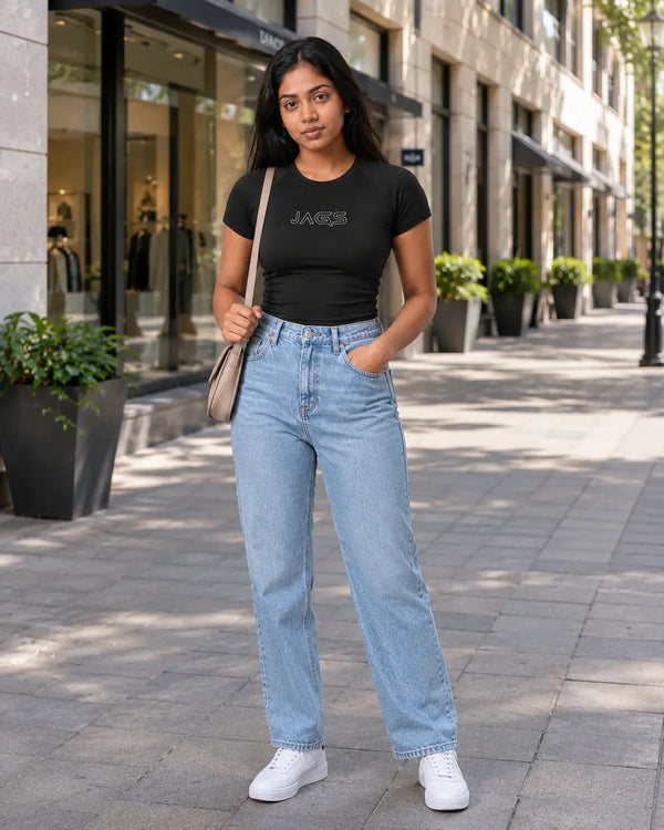 SeamTech ProFit T-Shirt Black With Logo - Seamless