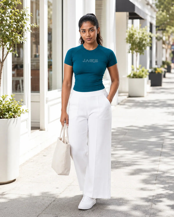 SeamTech ProFit T-Shirt Teal Green With Logo - Seamless