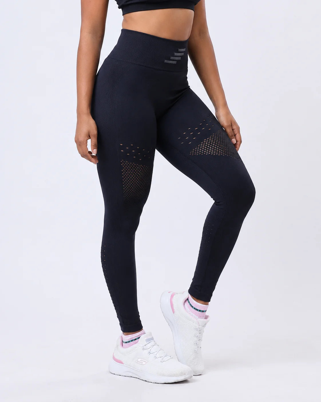 JAGS Seamless Legging Body Shaper - Mesh Black