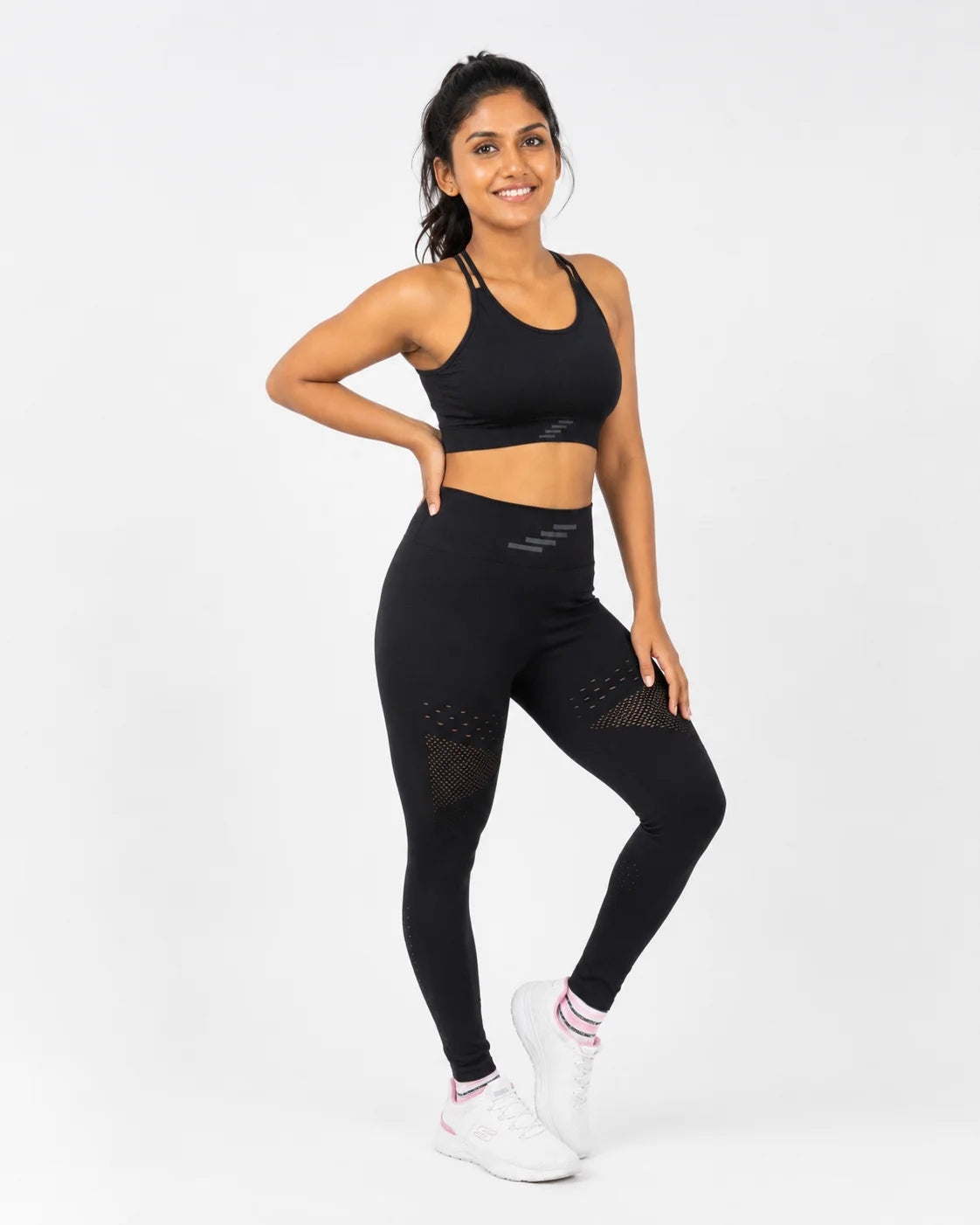 JAGS Seamless Legging Body Shaper - Mesh Black