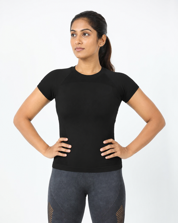 SeamTech ProFit T-Shirt Black - Seamless