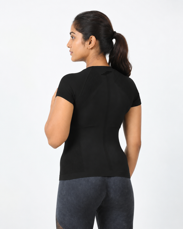 SeamTech ProFit T-Shirt Black - Seamless